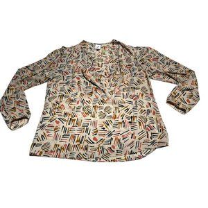 CAbi Multicolored Blouse Size Medium